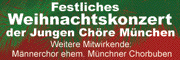 Junge Chöre München: „Weihnachten für die Ohren“: Festliches Konzert am 23. Dezember 2018